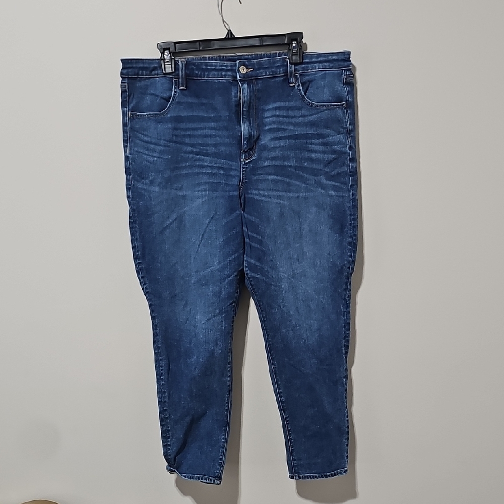 American Eagle Outfitters Blue Skinny Jeans Hi- Rise